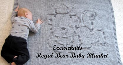 Royal Bear Baby Blanket