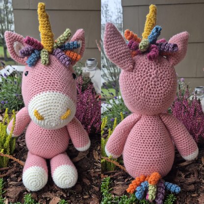 Fantasy Forest and Domestic Animals Deer Dragon Horse Llama Unicorn Crochet Amigurumi Dolls Plushie