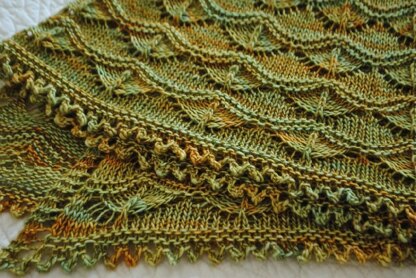 Rose harbour shawl