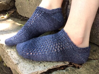 Hematite Lace Socks