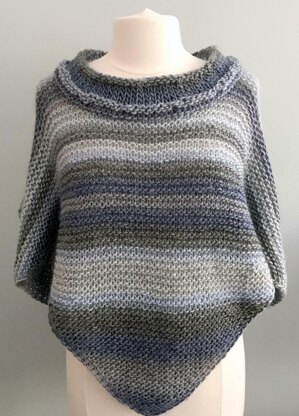 Adelaide Poncho Big Collar