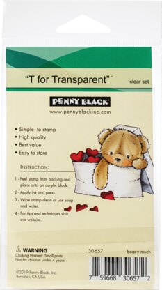Penny Black Clear Stamps - Bear-Y Much 3"X4"