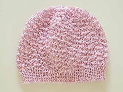 Baby’s 4ply textured Beanie - Andy