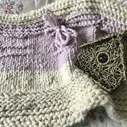 Lavender Lamb Baby Blanket