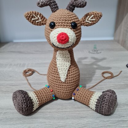 Rudolph the Reindeer - UK Terminology - Amigurumi