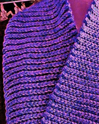 Eva's Ribs Scarf: Slip Stitch Crochet 101