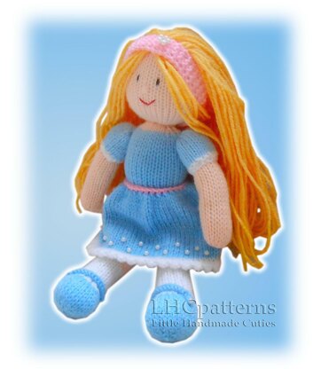 Leila Doll Knitting Pattern, Knitted Doll, Girl Knitting Pattern