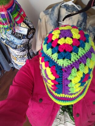 Not Your Mammy or Granny Square Bucket Hat