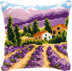 Vervaco Lavender Field Cushion Front Chunky Cross Stitch Kit - 40cm x 40cm