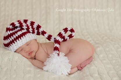 Striped Stocking Cap - Santa or Elf Hat