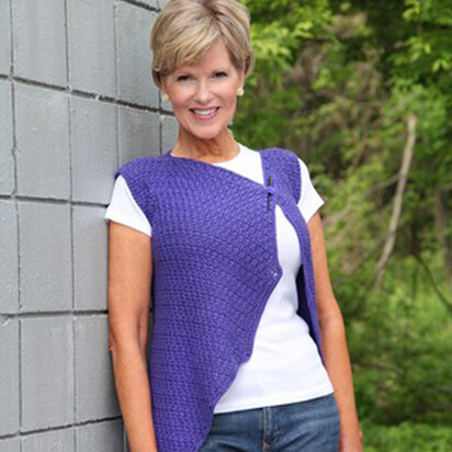 480 Proclus Vest - Top Crochet Pattern for Women in Valley Yarns Goshen