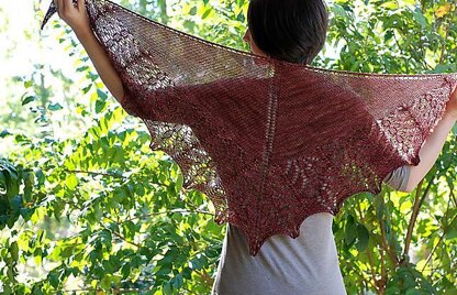 Falling Water Shawl