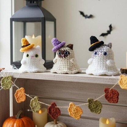 Cat Crochet Pattern, Crochet Cat Pattern,Halloween Cat Crochet Pattern, No Sew Crochet Pattern