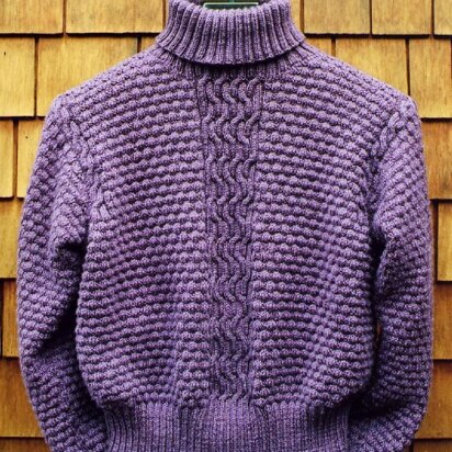 Mari Sweaters MS 170 Lattice Cable Turtleneck