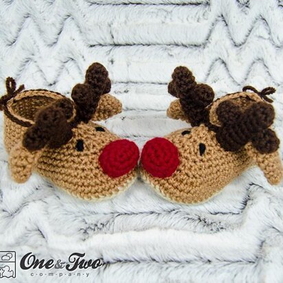 Reindeer Booties for Toddler