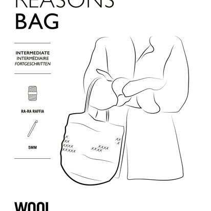 Million Reasons Bag in Wool and the Gang Ra-Ra Raffia - Downloadable PDF