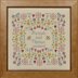 Historical Sampler Company Flower Wedding Sampler Cross Stitch Kit - 25cm x 25cm