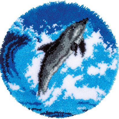 Knüpfformteppichpackung Delfin
