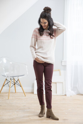 Women's Jumper Prima in Universal Yarn Odette - Downloadable PDF