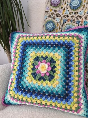 3D Granny Rose Cushion