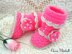 Knitting PATTERN Baby Girl  Baby Shoes Elsa