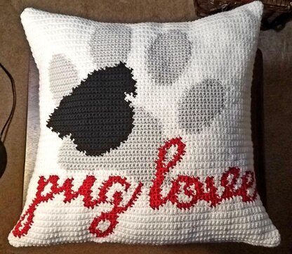 Pug Love Pillow