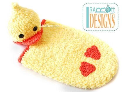 Quacky Easter Ducky Baby Hat and Cocoon Set
