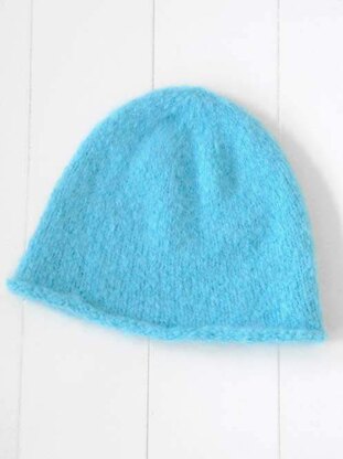 Brushed Suri Hat in Blue Sky Fibers - T5 - Downloadable PDF