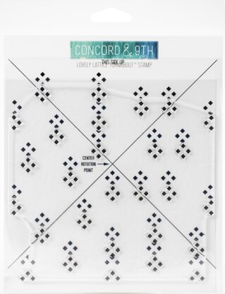 Concord & 9th Clear Stamps 6"X6" - Lovely Lattice Turnabout | LoveCrafts