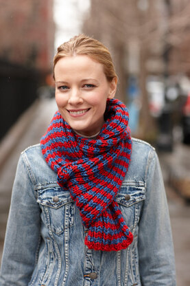 Patriot Scarf in Lion Brand Heartland - L30119