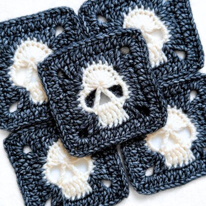 Solid Skull Granny Square
