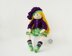 Doll Janet (Beads jointed ) knitted flat