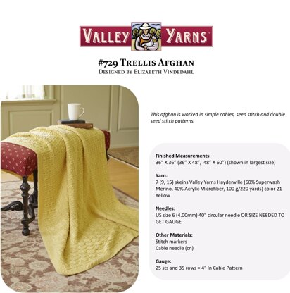 Dupl_Valley Yarns 729 Trellis Afghan