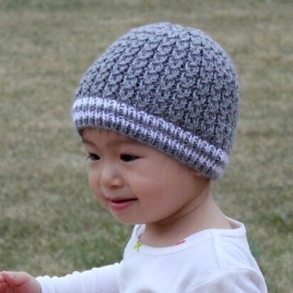 Mock Cables Baby Hat