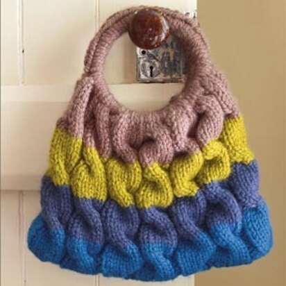 Cable Ready Bag in Lion Brand Wool-Ease Thick & Quick - 60357AD - knitting pattern