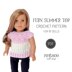 Fern Summer Top Crochet Pattern for 18" Dolls