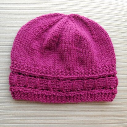 Hat "Adelia" for a Lady - knitting pattern