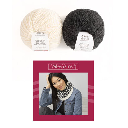 Valley Yarns Wachusett Sorrel Cowl 2 Ball Knitting Kit