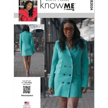 Know Me Misses' Jacket Dress ME2034 - Sewing Pattern