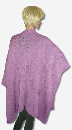 Hearts & Cables Sweater Poncho