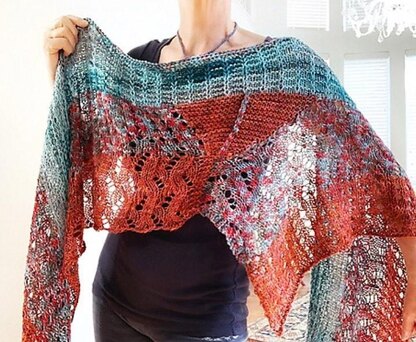 Five Wise Owls shawl