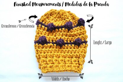 Popcorn Slouchy Beanie