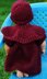 Riding Hood Dress and Hat for Baby Doll