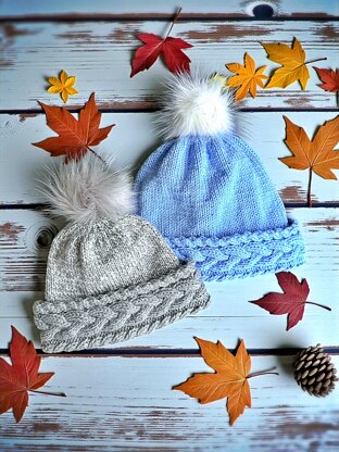 Cozy Cable Bobble beanie