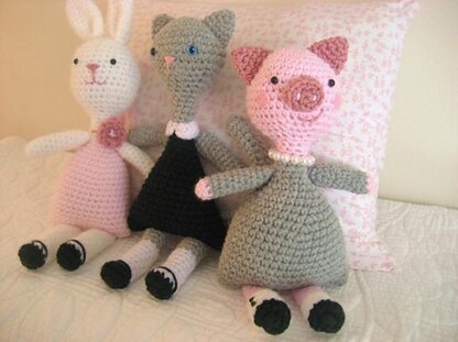 Little Girls - Animal Amigurumi Crochet Patterns