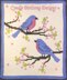 Bluebirds & Blossoms blanket