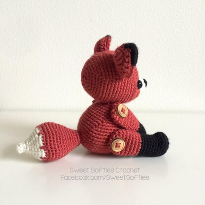 Fletcher the Fox - Amigurumi Crochet Woodland Forest Stuffed Animal with  Button Jointed Movable Limbs