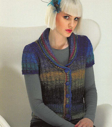 Sassy Cardigan in Noro Silk Garden - Downloadable PDF