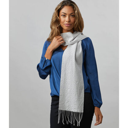 Valley Yarns #250 Silver Snowfall Scarf WIF