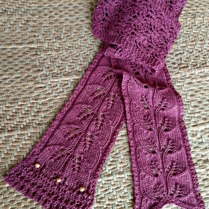 Skinny Leaves - knitting pattern